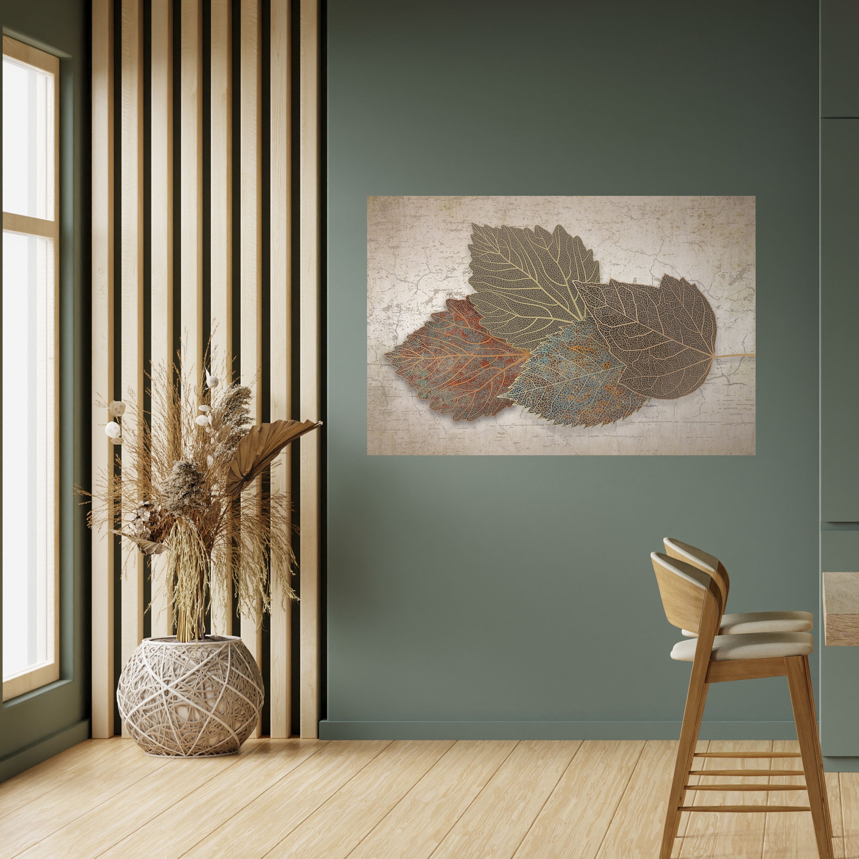 Horizontales Poster „Leaves of Time“ zum Abziehen und Aufkleben