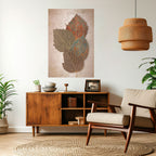 LEAVES OF TIME Selbstklebendes Poster - Hochformat