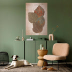 LEAVES OF TIME Selbstklebendes Poster - Hochformat