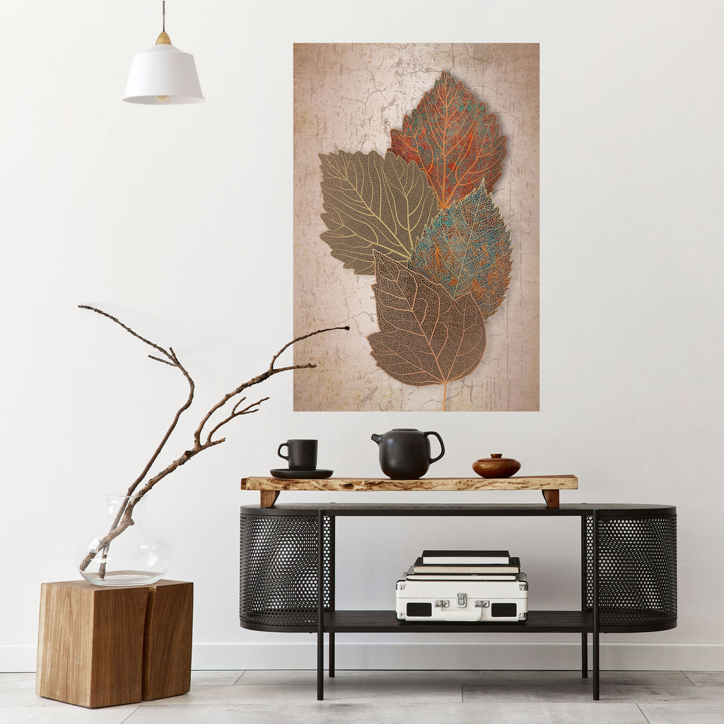 Vertikales Poster „Leaves of Time“ zum Abziehen und Aufkleben