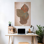 LEAVES OF TIME Selbstklebendes Poster - Hochformat