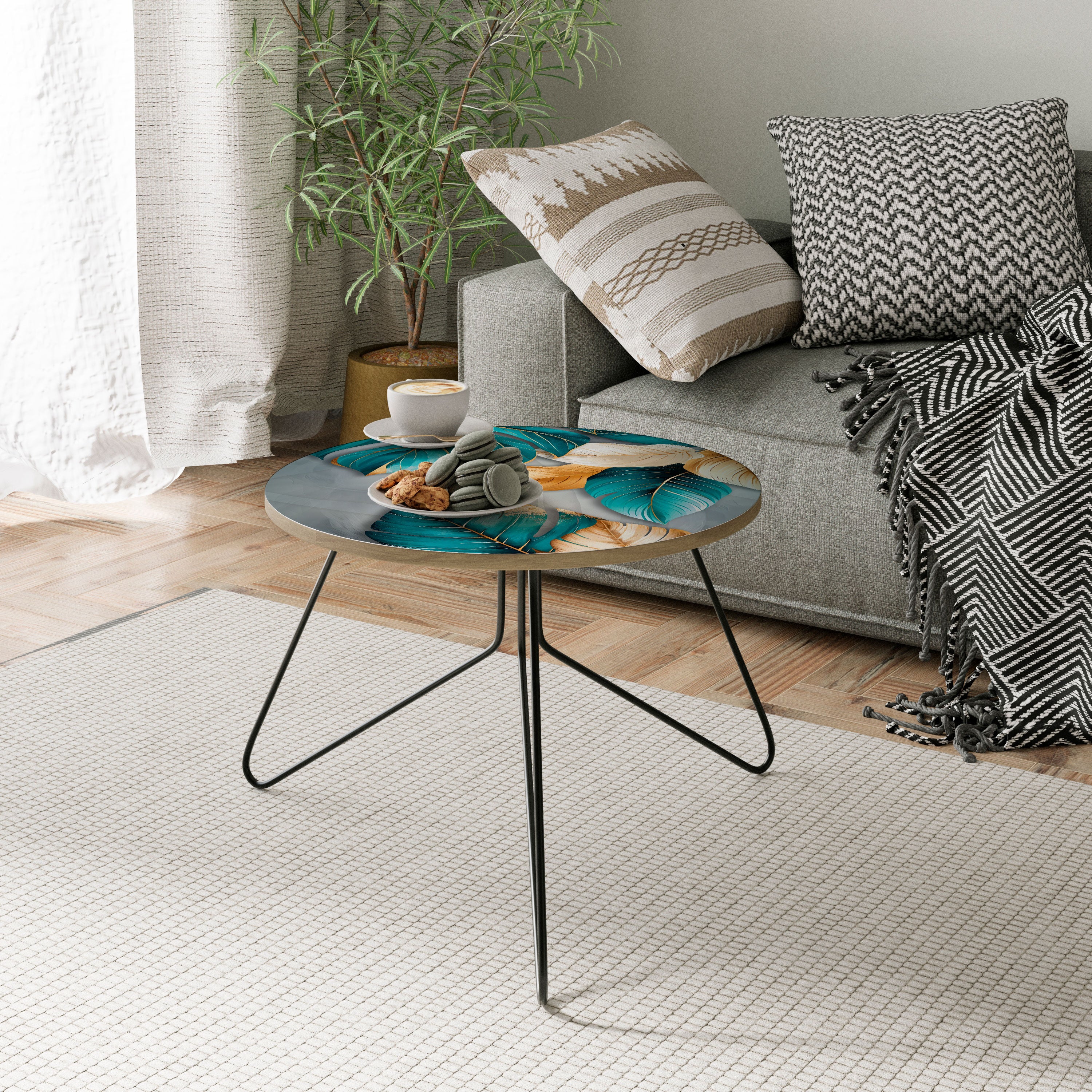 ELEGANCE IN LEAVES Couchtisch
