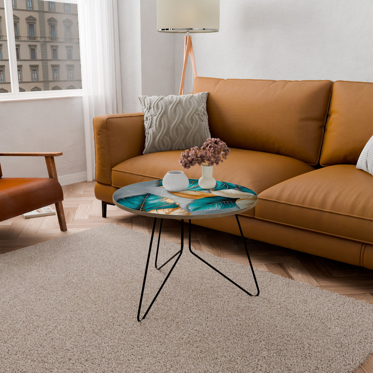 ELEGANCE IN LEAVES Couchtisch