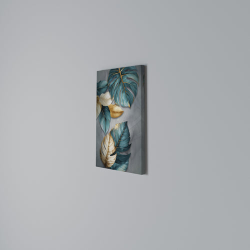 ELEGANCE IN LEAVES Vertical Canvas Print