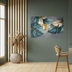 ELEGANCE IN LEAVES Selbstklebendes Horizontal-Poster