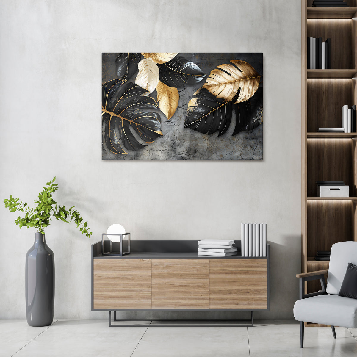 NATURE'S DARK EMBRACE Horizontal Canvas Print