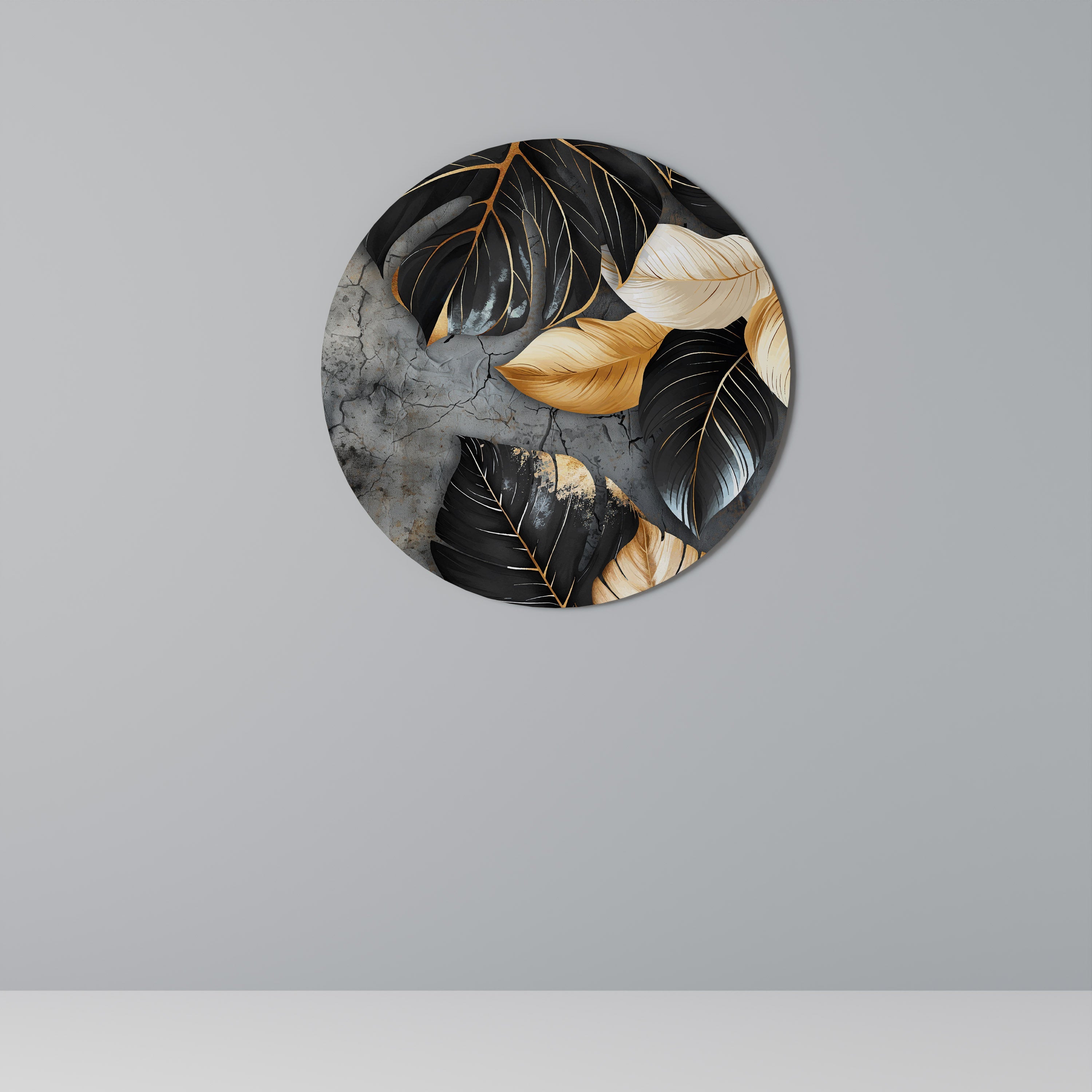 NATURE'S DARK EMBRACE Round Wall Art