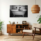 COW IN RELAXATION Selbstklebendes Horizontal-Poster