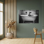 COW IN RELAXATION Selbstklebendes Horizontal-Poster