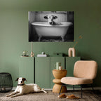 COW IN RELAXATION Selbstklebendes Horizontal-Poster