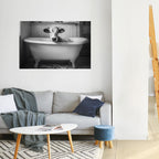 COW IN RELAXATION Selbstklebendes Horizontal-Poster