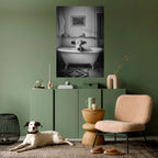 COW IN RELAXATION Selbstklebendes Poster - Hochformat