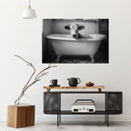 COW IN RELAXATION Selbstklebendes Horizontal-Poster