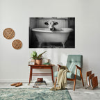 COW IN RELAXATION Selbstklebendes Horizontal-Poster