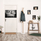 COW IN RELAXATION Selbstklebendes Horizontal-Poster