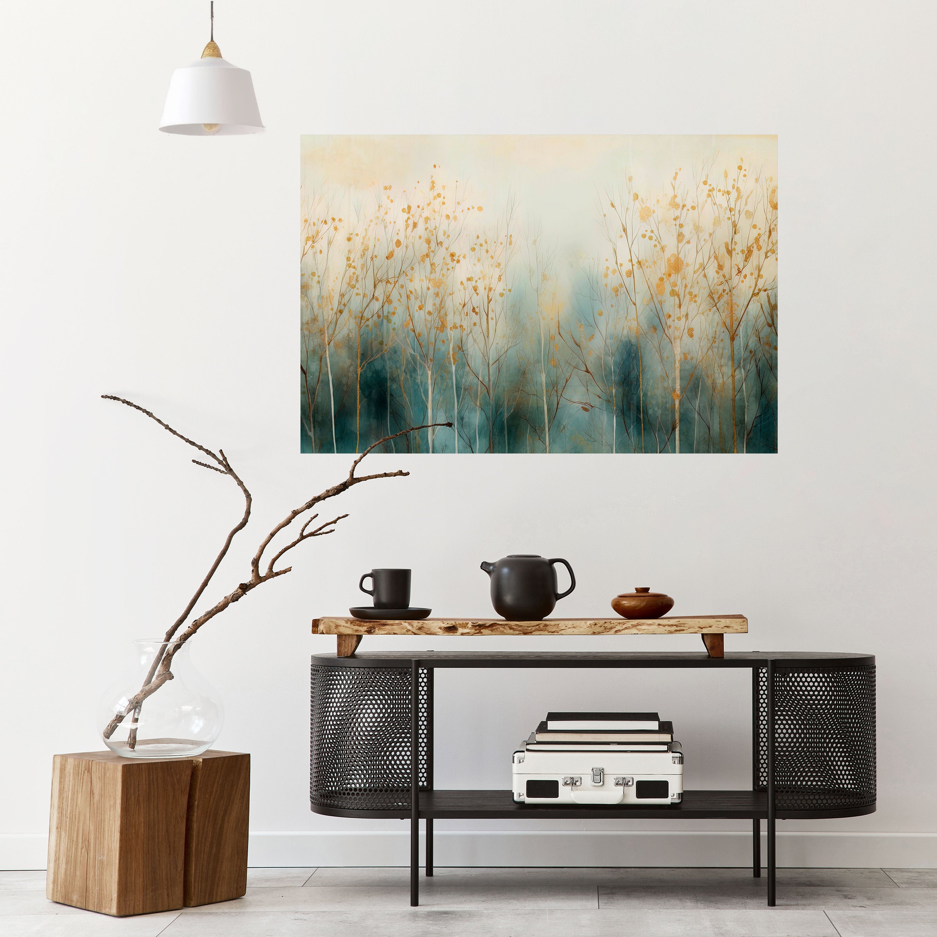 GLÄNZENDE ASPEKTE DES HERBSTES Horizontales Poster zum Abziehen und Aufkleben