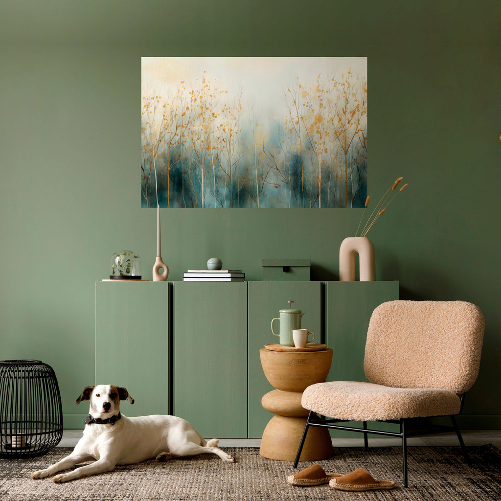 GLÄNZENDE ASPEKTE DES HERBSTES Horizontales Poster zum Abziehen und Aufkleben