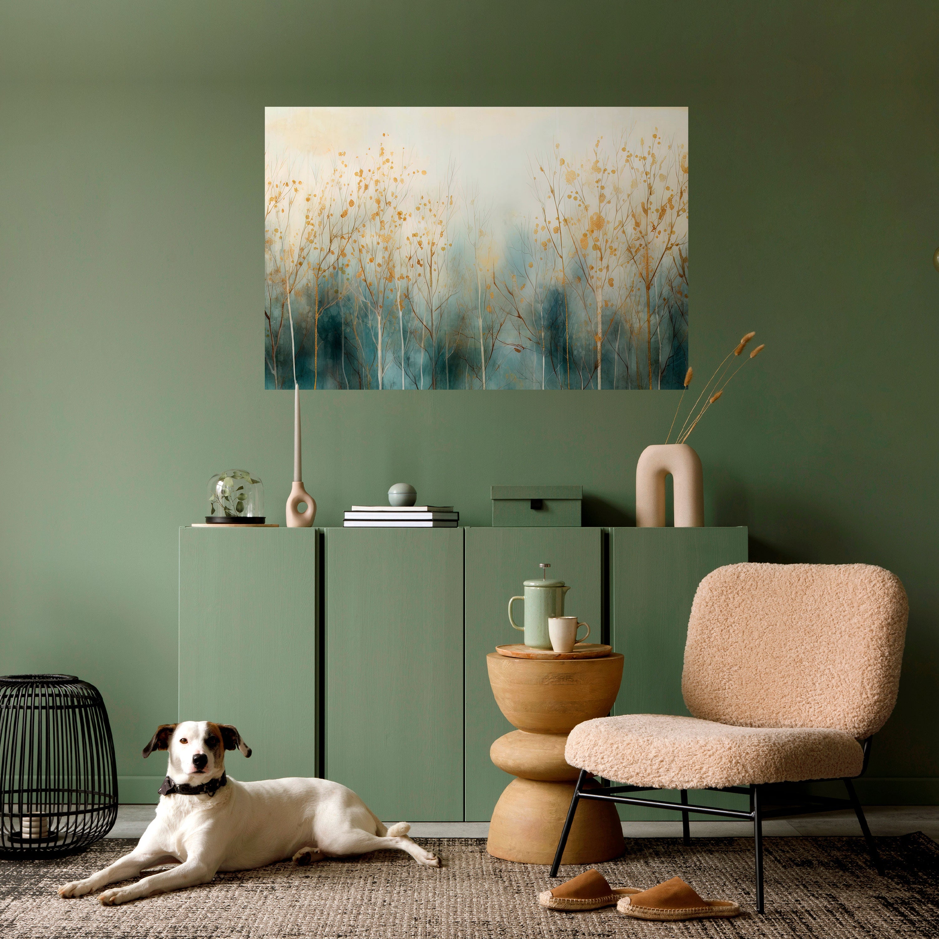 GLÄNZENDE ASPEKTE DES HERBSTES Horizontales Poster zum Abziehen und Aufkleben