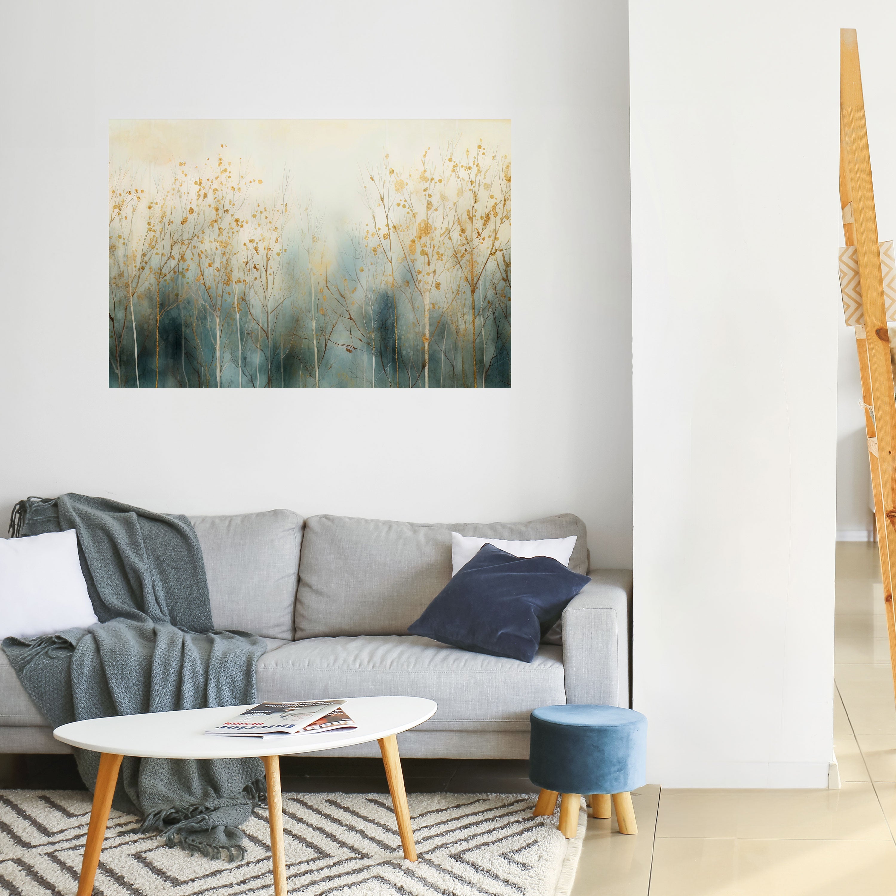 GLÄNZENDE ASPEKTE DES HERBSTES Horizontales Poster zum Abziehen und Aufkleben