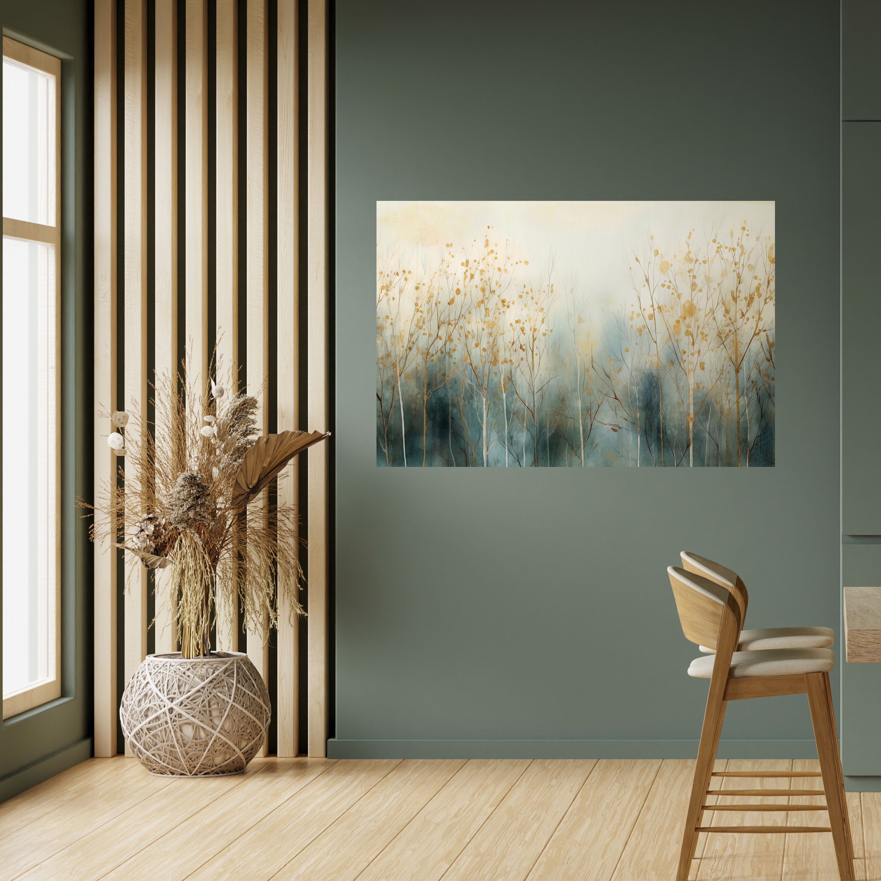 GLÄNZENDE ASPEKTE DES HERBSTES Horizontales Poster zum Abziehen und Aufkleben