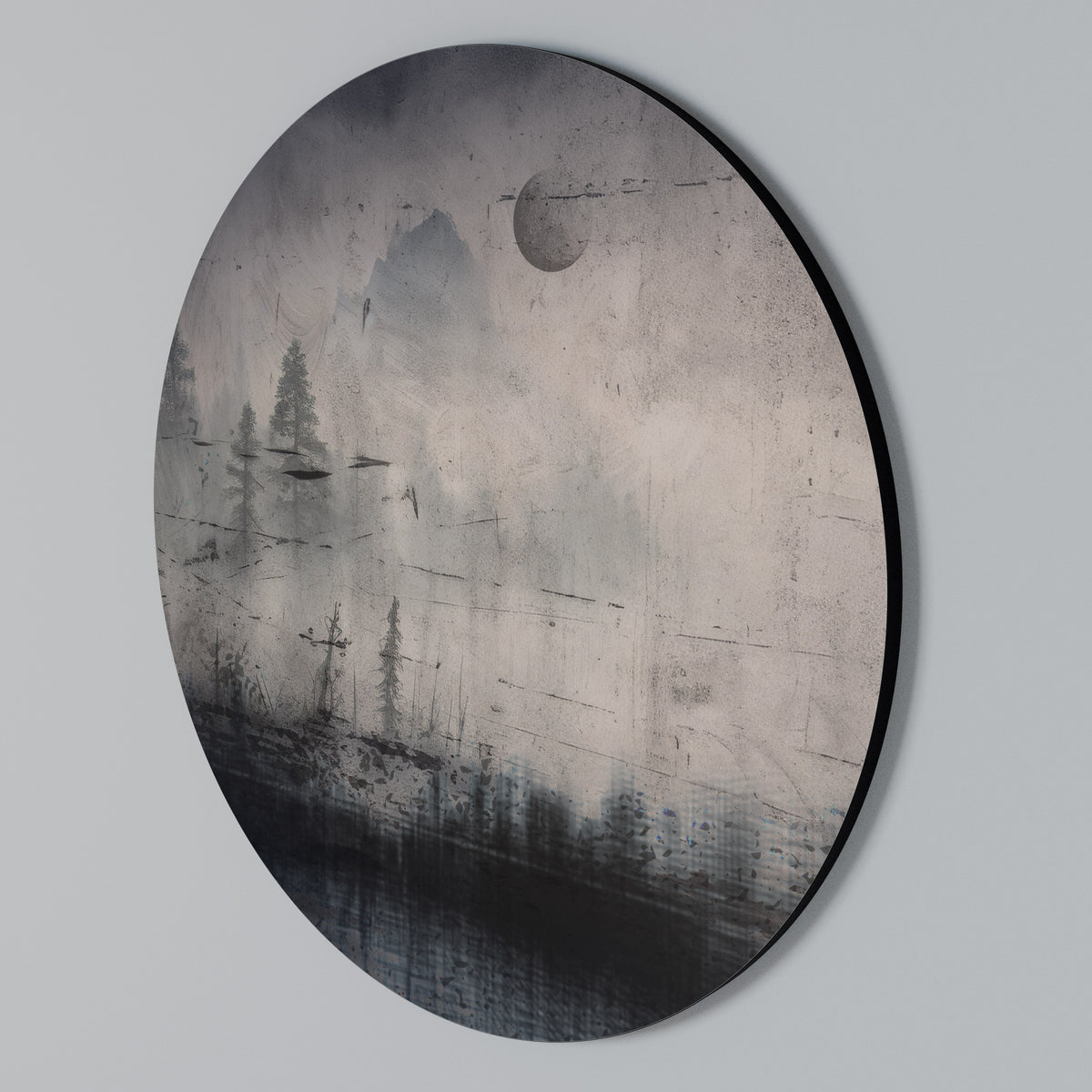 ECLIPSE OF SERENITY Rundes Wandbild