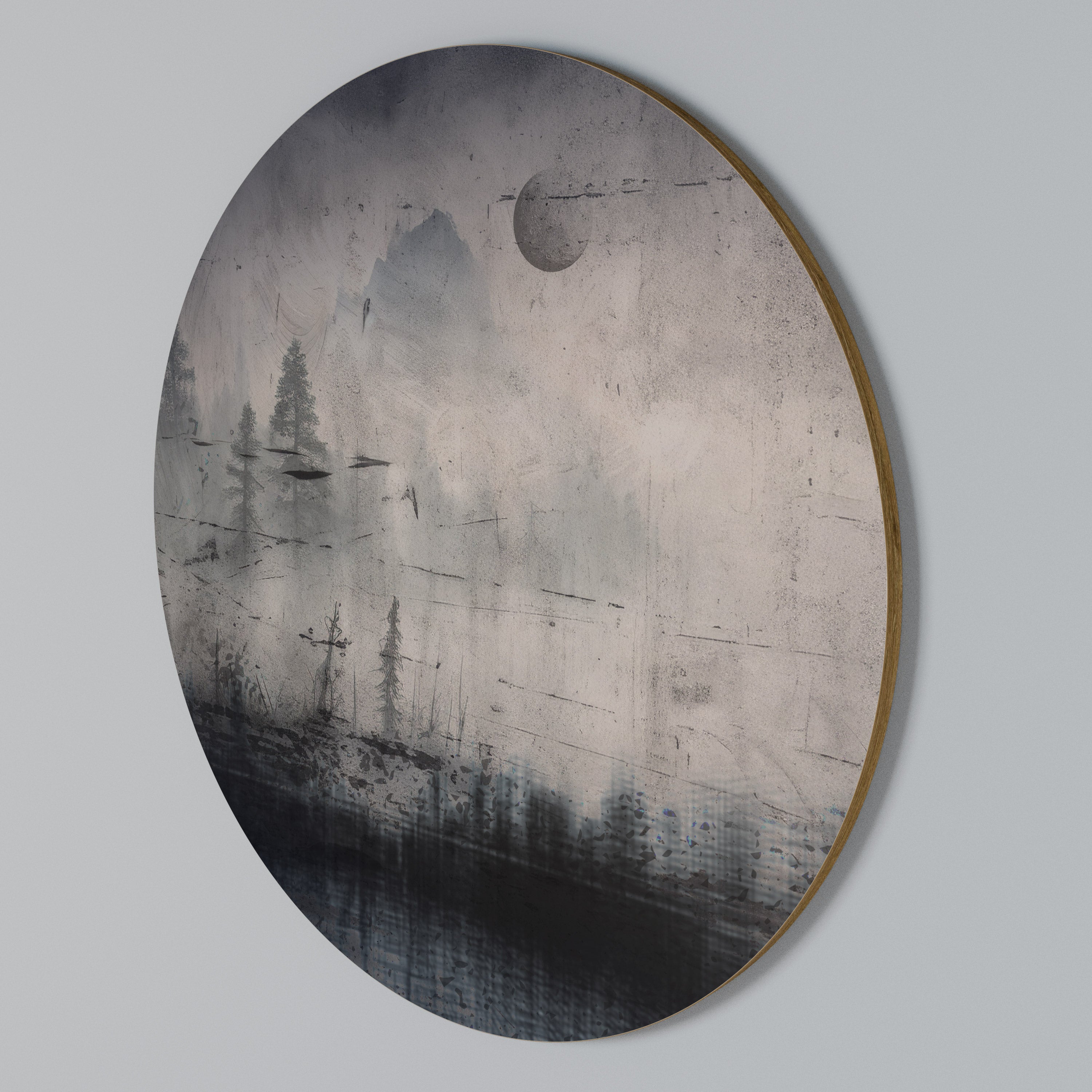 ECLIPSE OF SERENITY Rundes Wandbild