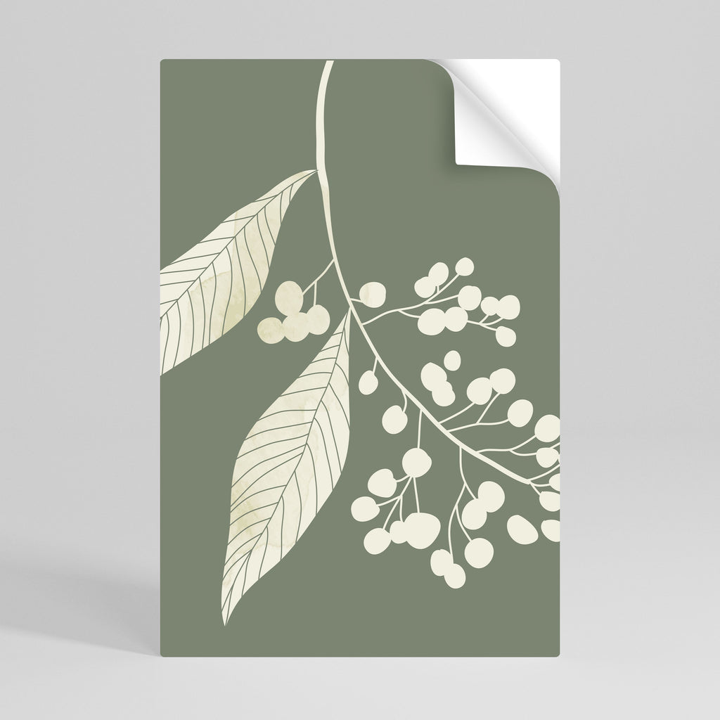 SERENE LEAFY FANTASIES Vertikales Poster zum Abziehen und Aufkleben