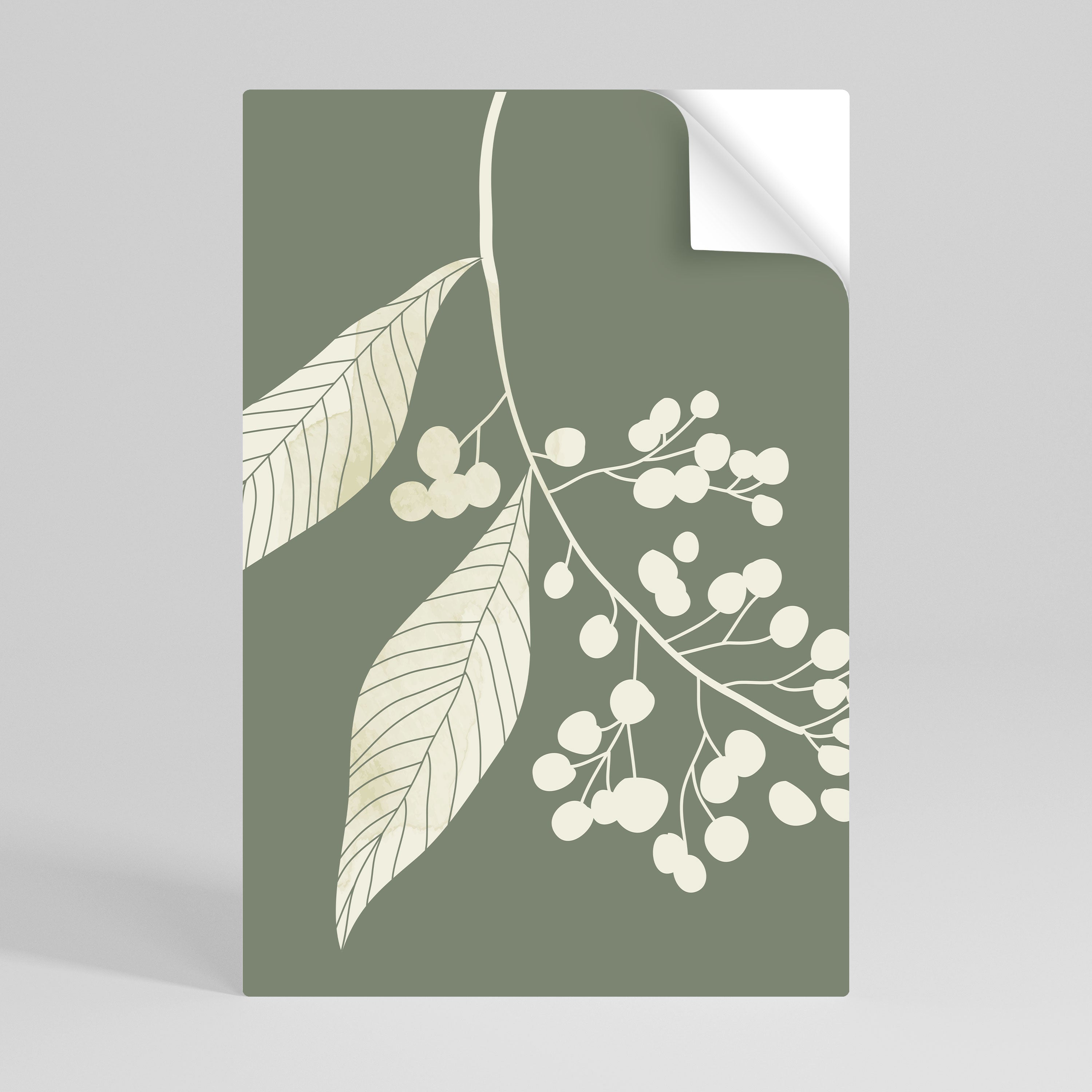 SERENE LEAFY FANTASIES Vertikales Poster zum Abziehen und Aufkleben