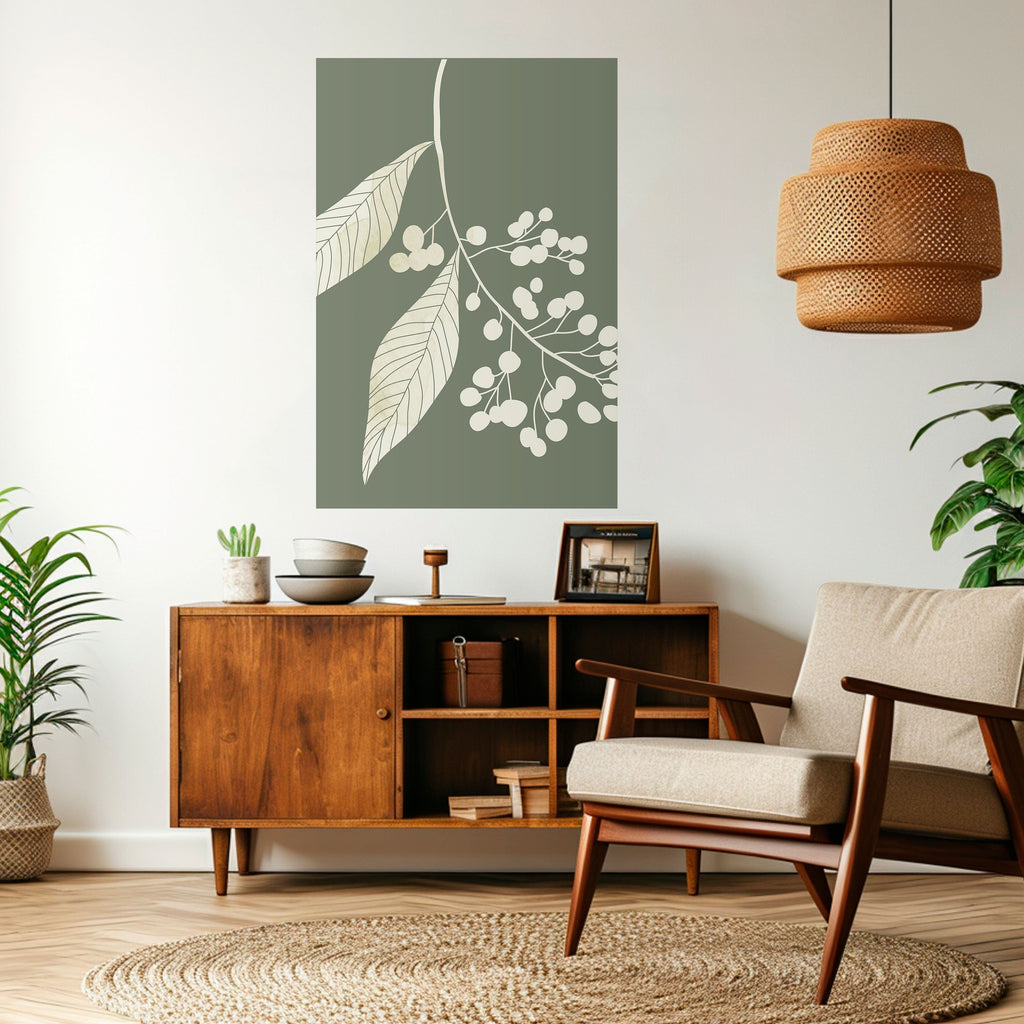 SERENE LEAFY FANTASIES Vertikales Poster zum Abziehen und Aufkleben