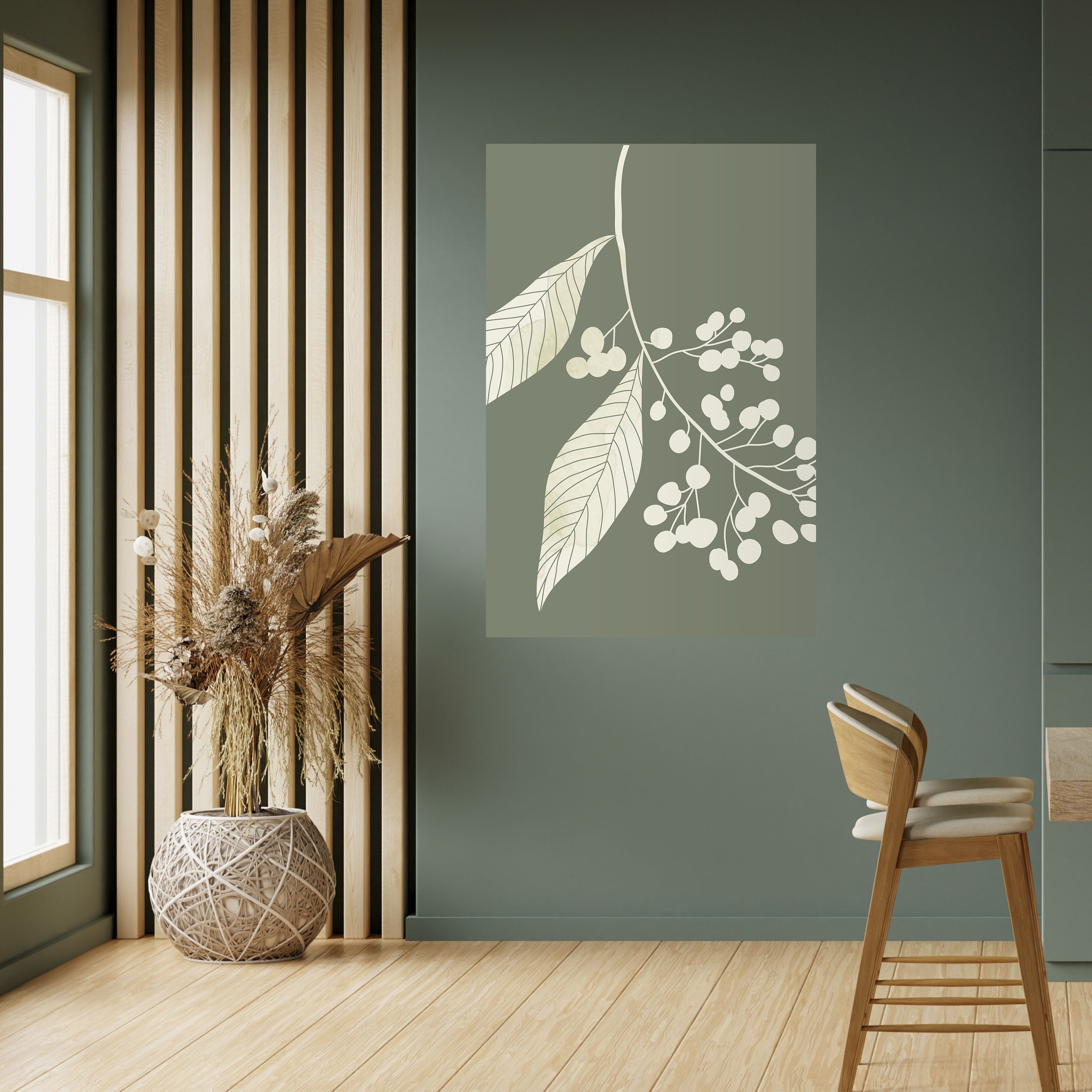 SERENE LEAFY FANTASIES Vertikales Poster zum Abziehen und Aufkleben
