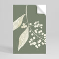 SERENE LEAFY FANTASIES Selbstklebendes Poster - Hochformat
