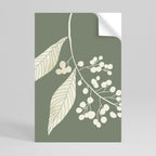 SERENE LEAFY FANTASIES Selbstklebendes Poster - Hochformat