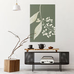 SERENE LEAFY FANTASIES Selbstklebendes Poster - Hochformat