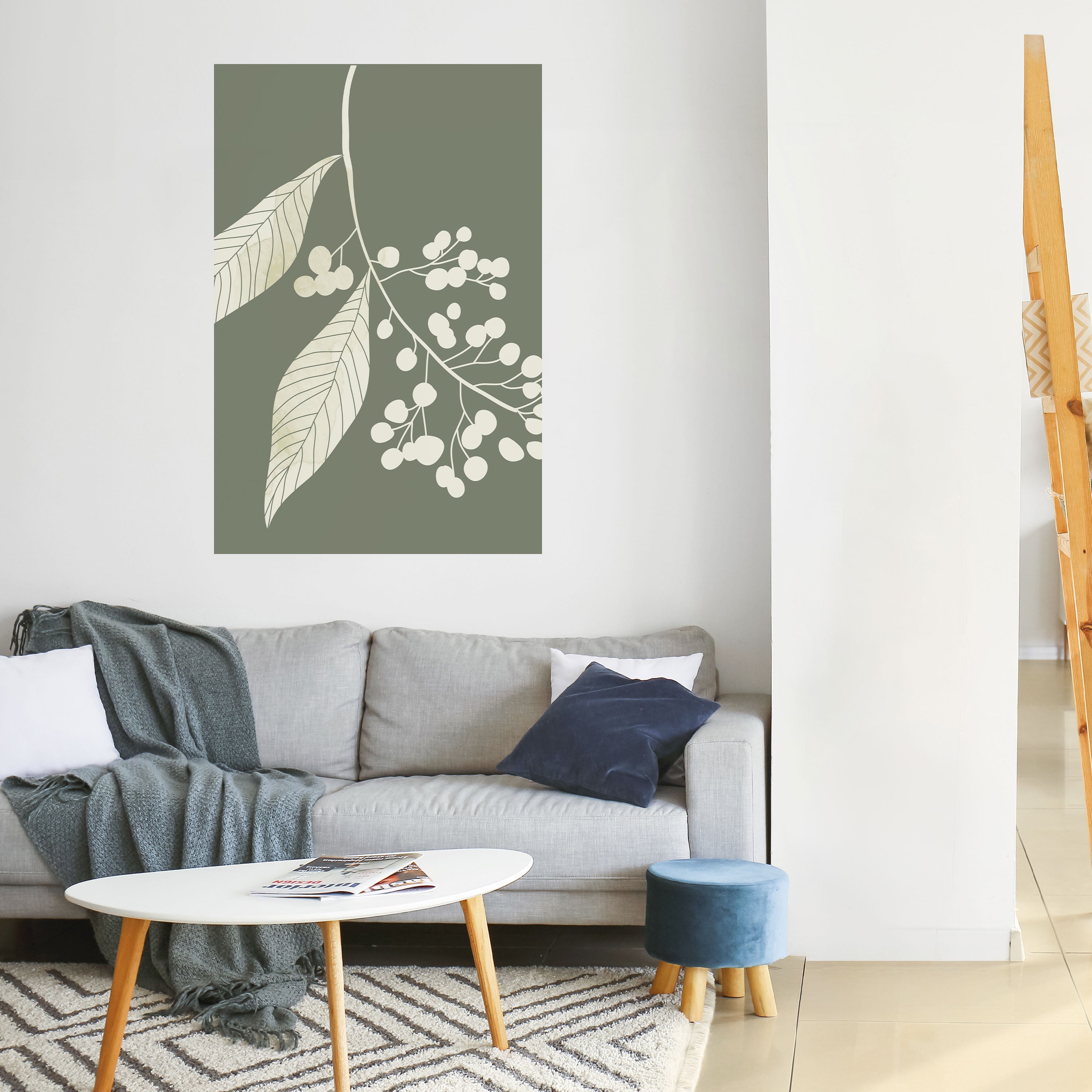 SERENE LEAFY FANTASIES Vertikales Poster zum Abziehen und Aufkleben
