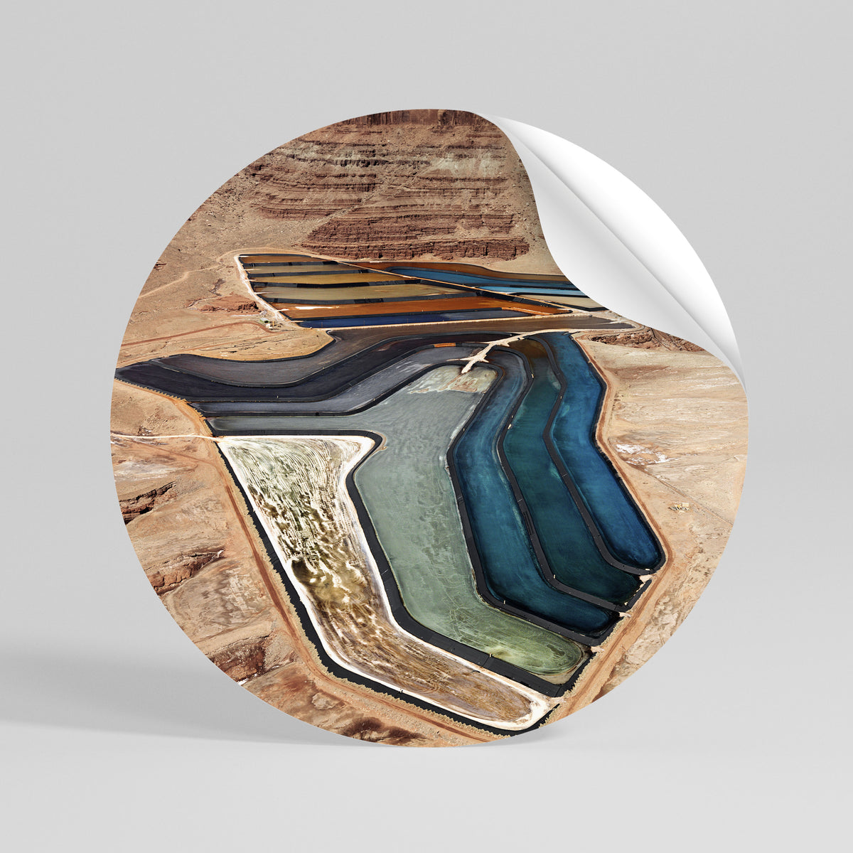 HARMONY IN LAYERS Runder Wandsticker zum Abziehen und Aufkleben