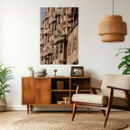 MAJESTIC FACADE FANTASY Selbstklebendes Poster - Hochformat