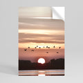 SUNSET FLIGHT SYMPHONY Peel and Stick Vertical Poster