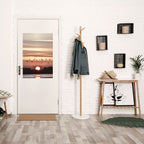 SUNSET FLIGHT SYMPHONY Selbstklebendes Poster - Hochformat