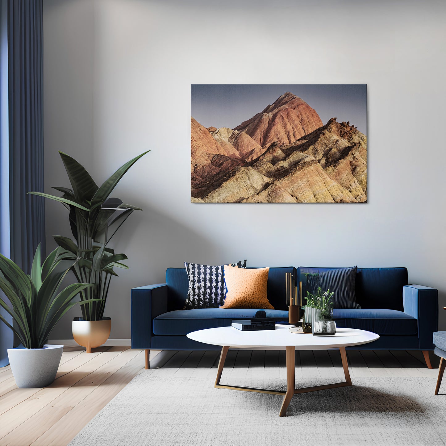 PEAKS OF PAINTED DREAMS Horizontal Canvas Print
