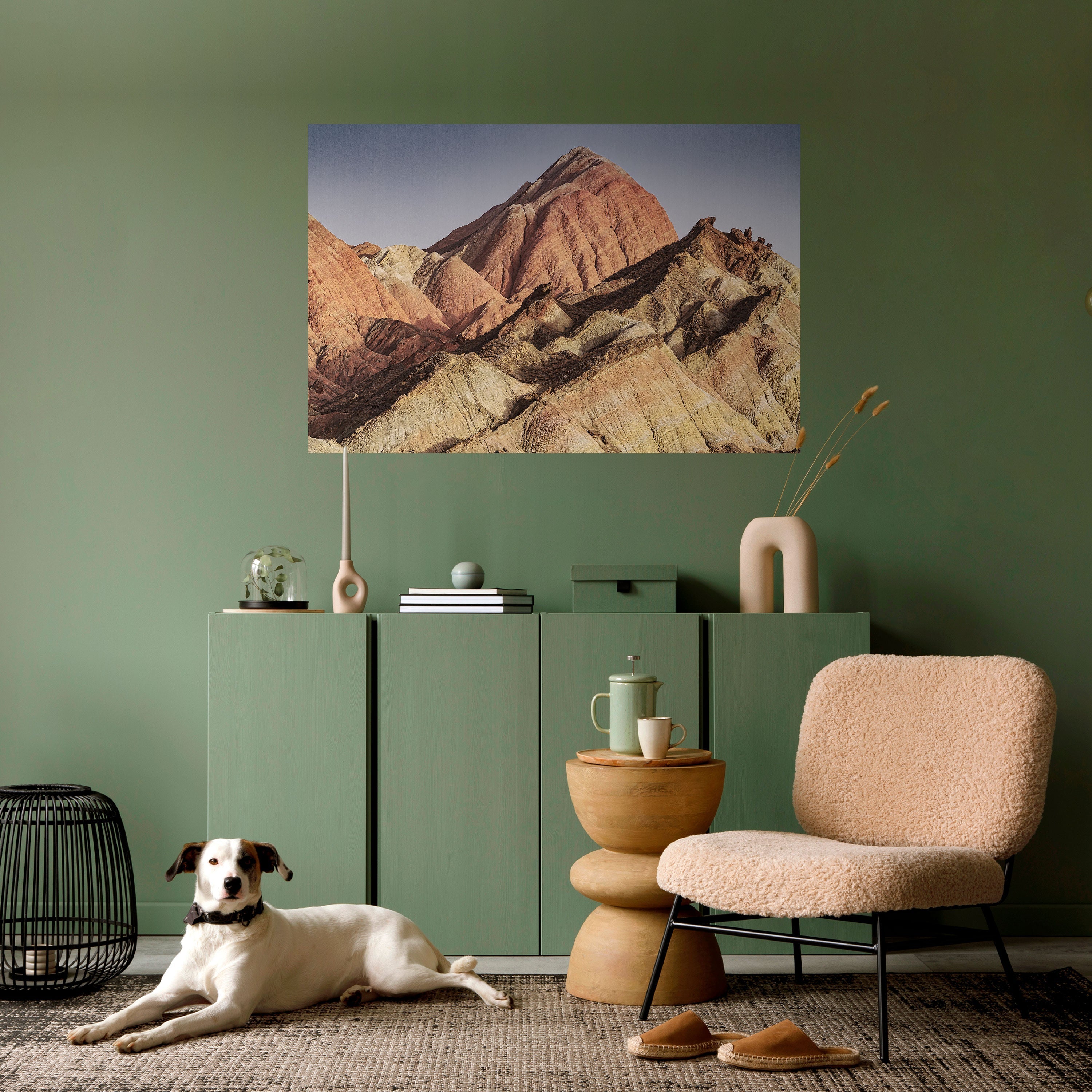 Peaks of Painted Dreams Horizontales Poster zum Abziehen und Aufkleben
