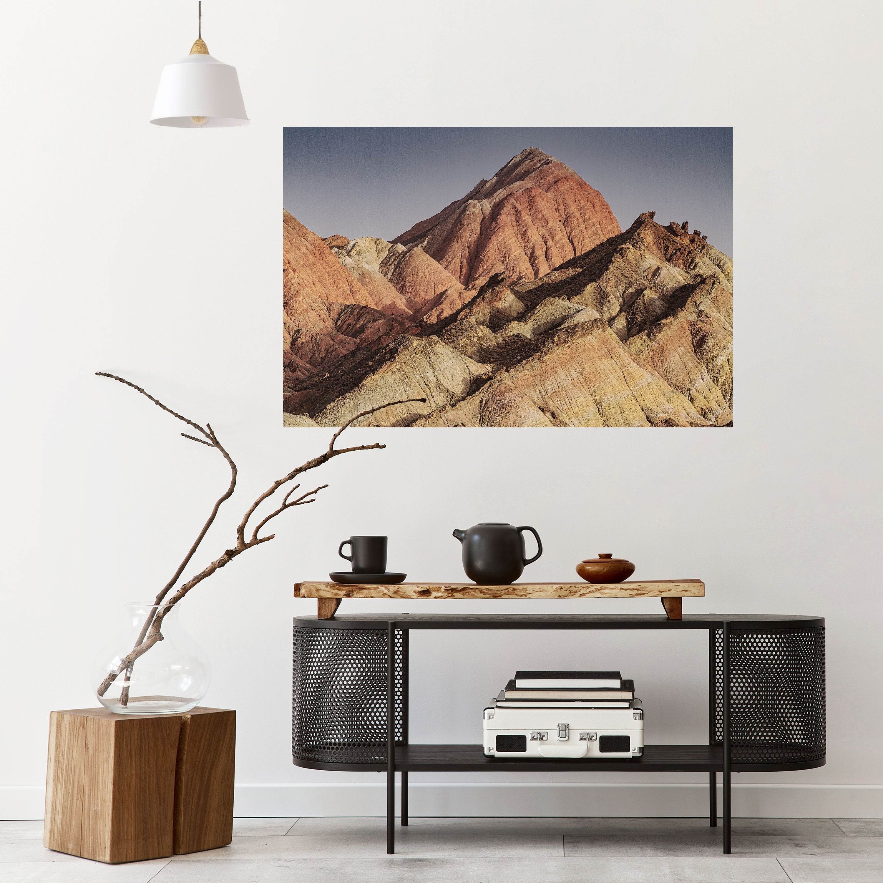 Peaks of Painted Dreams Horizontales Poster zum Abziehen und Aufkleben