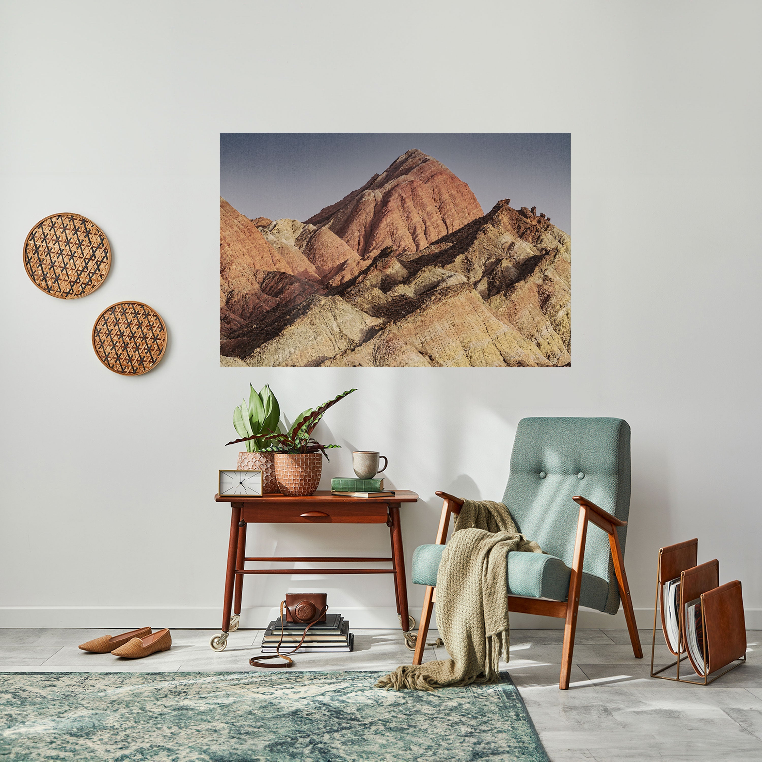 Peaks of Painted Dreams Horizontales Poster zum Abziehen und Aufkleben