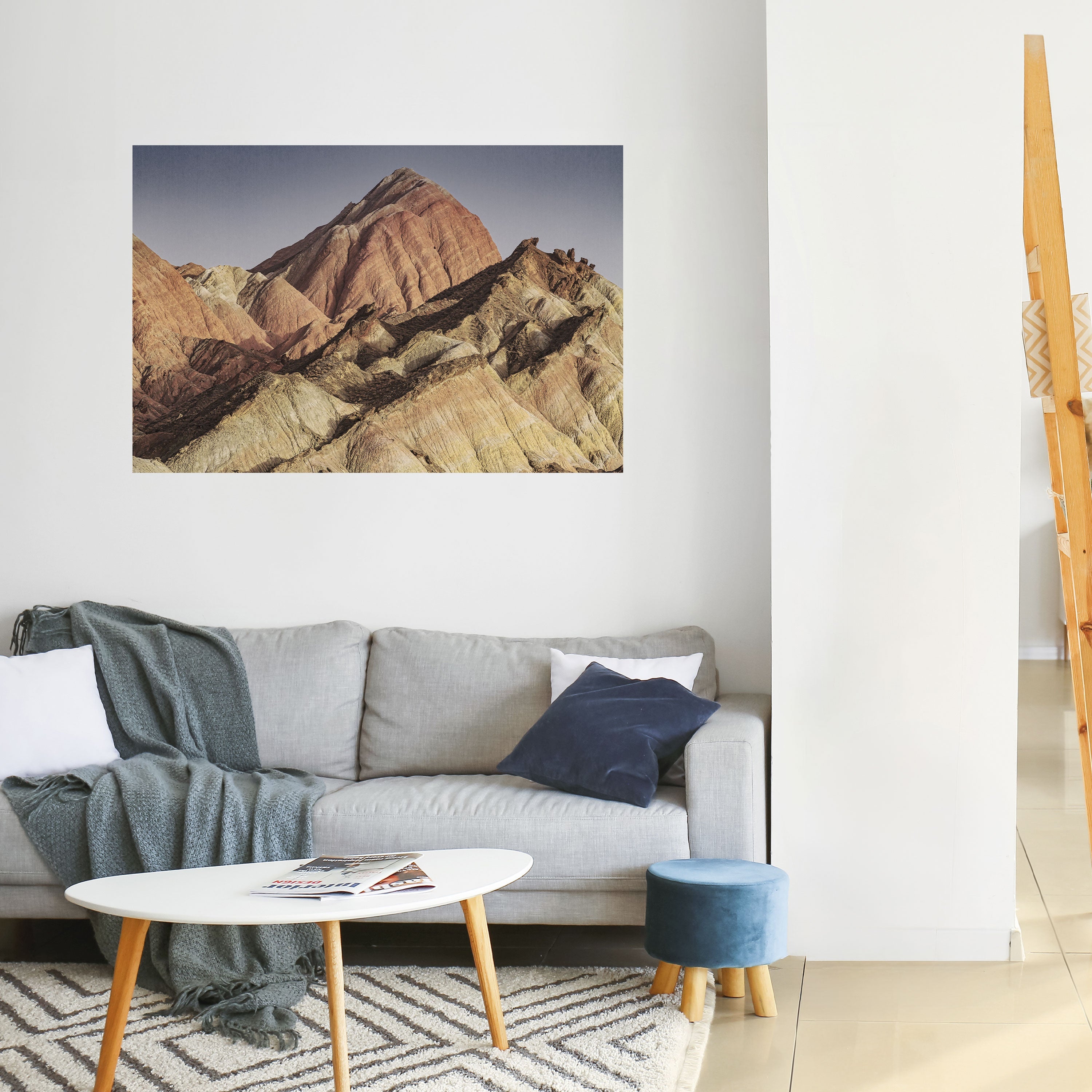 Peaks of Painted Dreams Horizontales Poster zum Abziehen und Aufkleben