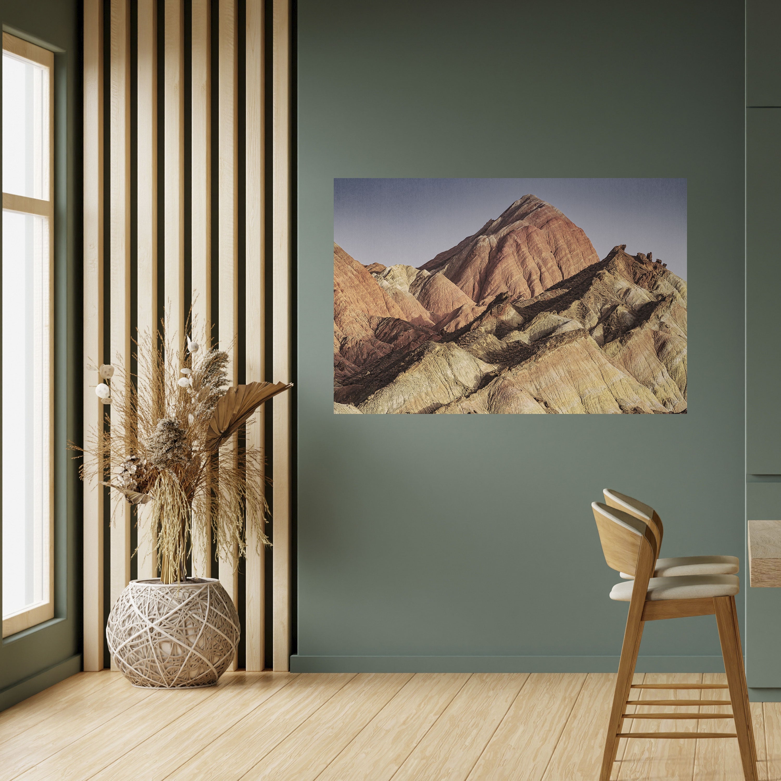 Peaks of Painted Dreams Horizontales Poster zum Abziehen und Aufkleben