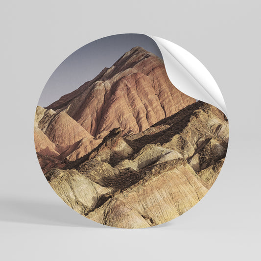 PEAKS OF PAINTED DREAMS Runder Wandsticker zum Abziehen und Aufkleben