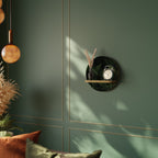 FERN SECRETS Rundes Kunstregal in Eiche-Optik