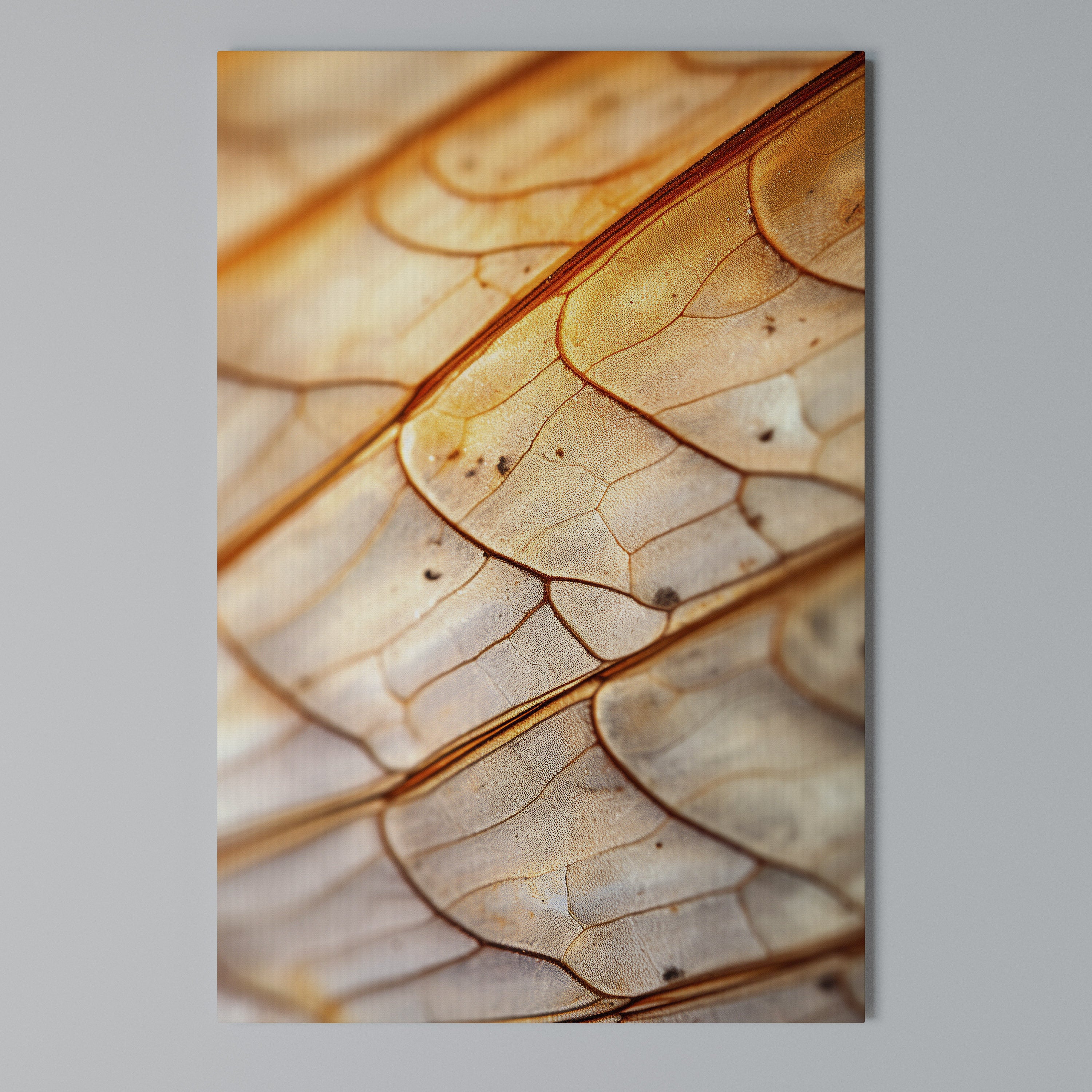 ELEGANT VEINING Vertical Canvas Print