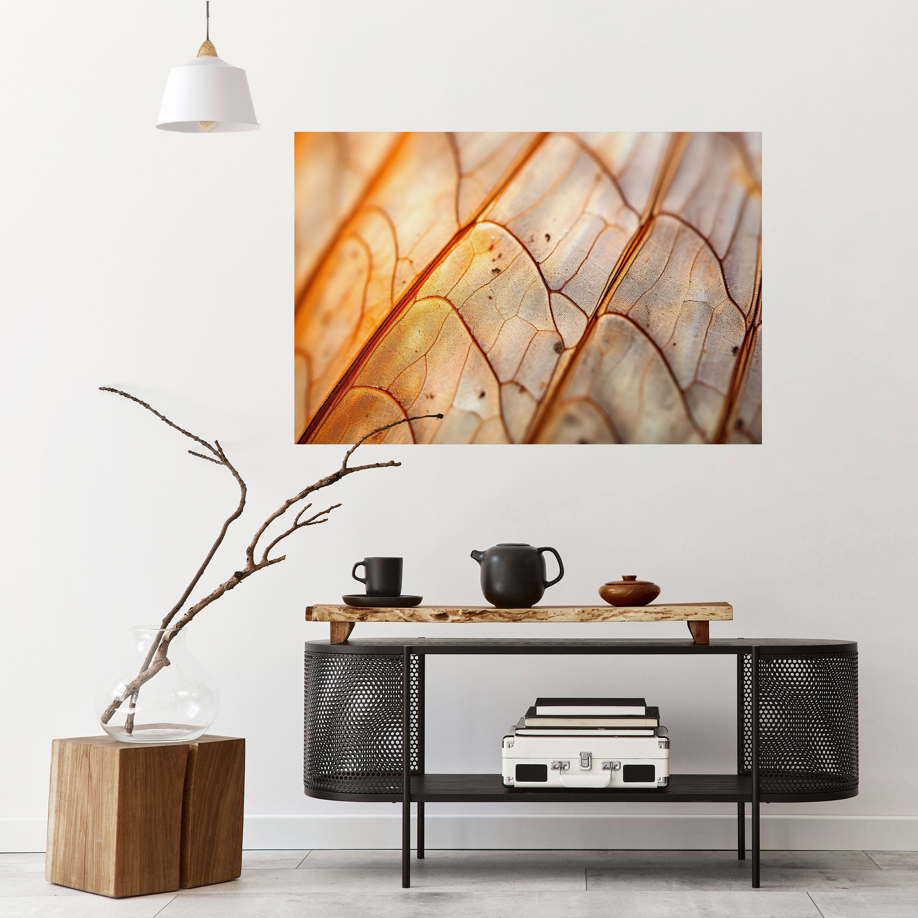 Elegante Äderung, horizontales Poster zum Abziehen und Aufkleben