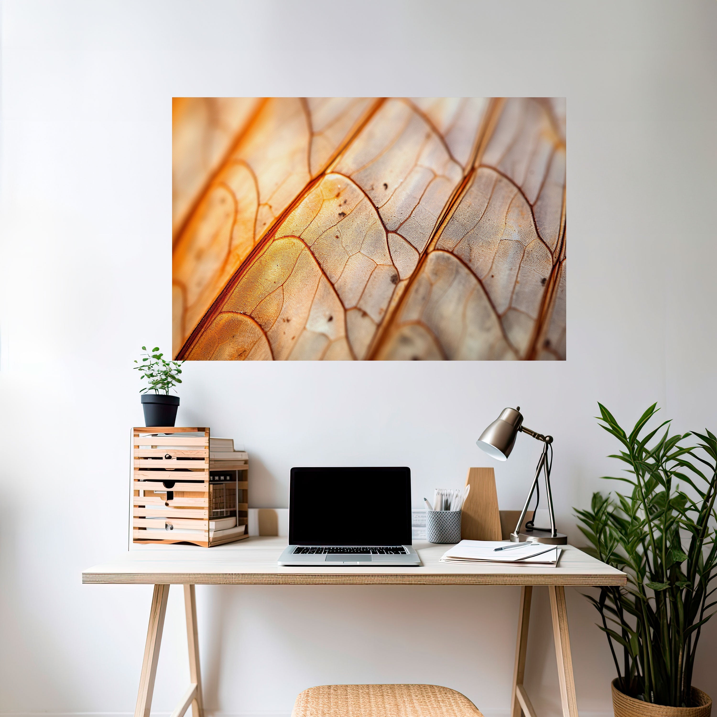 Elegante Äderung, horizontales Poster zum Abziehen und Aufkleben