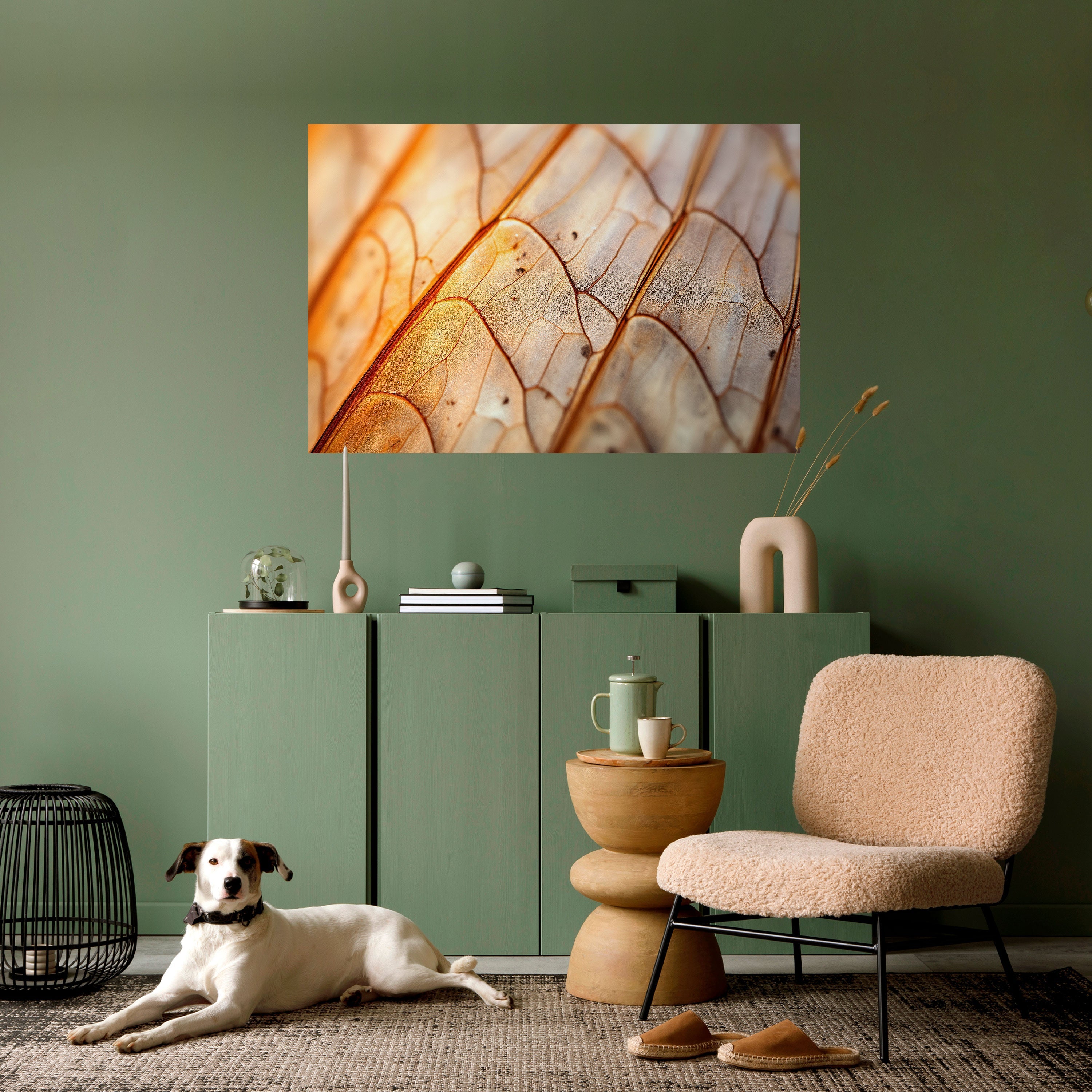 Elegante Äderung, horizontales Poster zum Abziehen und Aufkleben